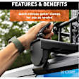 18122 Roof Rack - Powdercoated Black, Steel, Locking