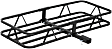 18145 Cargo Carrier - Powdercoated Black, Steel, Basket, Hitch, Universal, Sold Individually