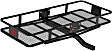 18152 Cargo Carrier - Powdercoated Black, Steel, Basket, Hitch, Universal, Sold Individually