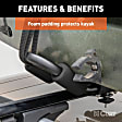 18320 Roof Rack - Powdercoated Black, Aluminum, Yes