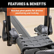 18320 Roof Rack - Powdercoated Black, Aluminum, Yes