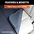 18510 Universal Seat Cover, 58 in. Width x 55 in. Height, Gray, Rubber, Bench Seat, Seat Defender Series, Removable and Waterproof