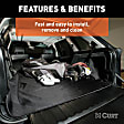 18530 Cargo Mat, Flat Cargo Mat, Black, Made of Rubberized/Thermoplastic, Seat Defender Series