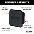 22277 Rubber Hitch Tube Cover - 2-1/2 in.