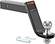 45064 Hitch Ball Mount, 2 in. - Powdercoated Black, Steel, Sold Individually