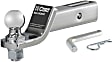 45295 Hitch Ball Mount, 2 in. - Chrome, Steel, Sold Individually