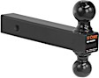 45660 Hitch Ball Mount - Powdercoated Black, Steel, Universal, Sold Individually