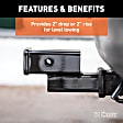 45797 Universal Hitch Adapter, Sold Individually
