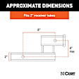45798 Universal Hitch Adapter, Sold Individually