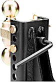 45900 Hitch Ball Mount, 2 in. - Powdercoated Black, Steel, Sold Individually