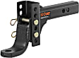45901 Hitch Ball Mount, 2 in. - Powdercoated Black, Steel, Sold Individually