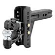 45908 Hitch Ball Mount, 2.5 in. - Powdercoated Black, Steel, Sold Individually