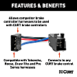 51520 Trailer Brake Control Connector - Compatible with Tekonsha, Reese, Draw-Tite and Pro Series harnesses, Connects to any CURT brake controller (except Echo)