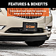 70124 Tow Bar - Powdercoated Gloss Black, Carbon Steel, Direct Fit, Sold Individually