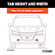 70127 Tow Bar - Powdercoated Gloss Black, Carbon Steel, Direct Fit, Sold Individually