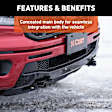 70127 Tow Bar - Powdercoated Gloss Black, Carbon Steel, Direct Fit, Sold Individually