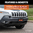 70134 Tow Bar - Powdercoated Gloss Black, Carbon Steel, Direct Fit, Sold Individually