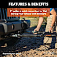 70134 Tow Bar - Powdercoated Gloss Black, Carbon Steel, Direct Fit, Sold Individually