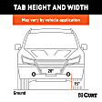 70135 Tow Bar - Powdercoated Gloss Black, Carbon Steel, Direct Fit, Sold Individually