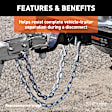 80030 Tow Chain - White zinc