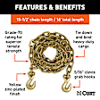 80306 Tow Chain - Yellow zinc