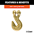 80306 Tow Chain - Yellow zinc