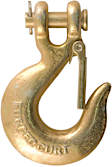 81950 Tow Hook - Yellow zinc, Steel, Universal, Sold Individually
