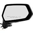 Passenger Side Mirror, Power, Manual Folding, Non-Heated, Paintable, No Signal Light, No Memory, No Puddle Light, No Auto-Dimming, No Blind Spot Feature