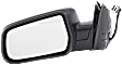 Driver Side Mirror, Power Adjust, Non-Heated, Manual Folding, Textured Black, No Signal Light, No Memory, No Puddle Light, No Auto-Dimming, No Blind Spot Feature