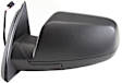 Driver Side Mirror, Power Adjust, Non-Heated, Manual Folding, Textured Black, No Signal Light, No Memory, No Puddle Light, No Auto-Dimming, No Blind Spot Feature