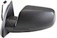 Driver Side Mirror, Power Adjust, Non-Heated, Manual Folding, Textured Black, No Signal Light, No Memory, No Puddle Light, No Auto-Dimming, No Blind Spot Feature