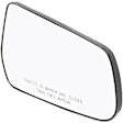 Passenger Side Mirror Glass, Non-Heated, No Blind Spot Feature, Convex, With backing plate