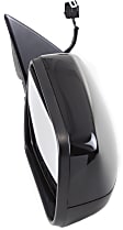 Passenger Side Mirror, Power Adjust, Heated, Manual Folding, Paintable, No Signal Light, No Memory, No Puddle Light, No Auto-Dim, No Blind Spot Feature