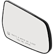 2010-2017 Chevrolet Equinox - Passenger Side Mirror Glass, Heated, No Blind Spot Feature, Convex, With backing plate