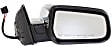 Passenger Side Mirror, Power Adjust, Heated, Manual Folding, Chrome, No Signal Light, With Memory, No Puddle Light, No Auto-Dimming, No Blind Spot Feature