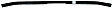 Front, Driver or Passenger Side Bumper Trim, Black