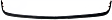 Front, Driver or Passenger Side Bumper Trim, Black