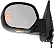 2008 Chevrolet Silverado 1500 LTZ - Driver Side Mirror, Power Adjust, Heated, With 1 Paintable and 1 Textured Black Cap, Power Folding, In-glass Signal Light, No Blind Spot Feature, With Memory, With Puddle Light, No Auto-Dimming
