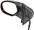 2008 Chevrolet Silverado 1500 LTZ - Driver Side Mirror, Power Adjust, Heated, With 1 Paintable and 1 Textured Black Cap, Power Folding, In-glass Signal Light, No Blind Spot Feature, With Memory, With Puddle Light, No Auto-Dimming
