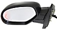 2008 Chevrolet Silverado 1500 LTZ - Driver Side Mirror, Power Adjust, Heated, With 1 Paintable and 1 Textured Black Cap, Power Folding, In-glass Signal Light, No Blind Spot Feature, With Memory, With Puddle Light, No Auto-Dimming