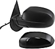 2008 Chevrolet Silverado 1500 LTZ - Driver Side Mirror, Power Adjust, Heated, With 1 Paintable and 1 Textured Black Cap, Power Folding, In-glass Signal Light, No Blind Spot Feature, With Memory, With Puddle Light, No Auto-Dimming