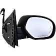 Passenger Side Mirror, Power Adjust, Heated, Power Folding, With 1 Paintable and 1 Textured Black Cap, In-glass Signal Light, With Memory, With Puddle Light, No Auto-Dimming, No Blind Spot Feature