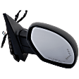 Passenger Side Mirror, Power Adjust, Heated, Power Folding, With 1 Paintable and 1 Textured Black Cap, In-glass Signal Light, With Memory, With Puddle Light, No Auto-Dimming, No Blind Spot Feature