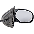 Passenger Side Mirror, Power Adjust, Heated, Power Folding, With 1 Paintable and 1 Textured Black Cap, In-glass Signal Light, With Memory, With Puddle Light, No Auto-Dimming, No Blind Spot Feature