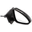 2013 Chevrolet Spark LT - Passenger Side Mirror, Manual Adjust, Non-Heated, Paintable, Manual Folding, No Signal Light, No Blind Spot Feature, No Memory, No Puddle Light, No Auto-Dimming