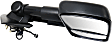 2014 Chevrolet Silverado 1500 - Passenger Side Towing Mirror, Power Adjust, Heated, Textured Black, Manual Folding, No Signal Light, With Blind Spot Glass, No Memory, No Puddle Light, No Auto-Dimming