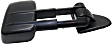2014 Chevrolet Silverado 1500 - Passenger Side Towing Mirror, Power Adjust, Heated, Textured Black, Manual Folding, No Signal Light, With Blind Spot Glass, No Memory, No Puddle Light, No Auto-Dimming