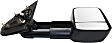 2014 Chevrolet Silverado 1500 - Passenger Side Towing Mirror, Power Adjust, Heated, Textured Black, Manual Folding, No Signal Light, With Blind Spot Glass, No Memory, No Puddle Light, No Auto-Dimming