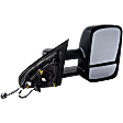 2014 Chevrolet Silverado 1500 - Passenger Side Towing Mirror, Power Adjust, Heated, Textured Black, Manual Folding, No Signal Light, With Blind Spot Glass, No Memory, No Puddle Light, No Auto-Dimming