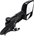 2014 Chevrolet Silverado 1500 - Passenger Side Towing Mirror, Power Adjust, Heated, Textured Black, Manual Folding, No Signal Light, With Blind Spot Glass, No Memory, No Puddle Light, No Auto-Dimming